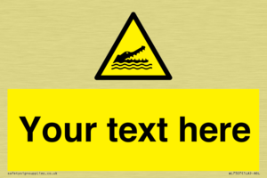 Custom Warning crocodiles, alligators or cayman